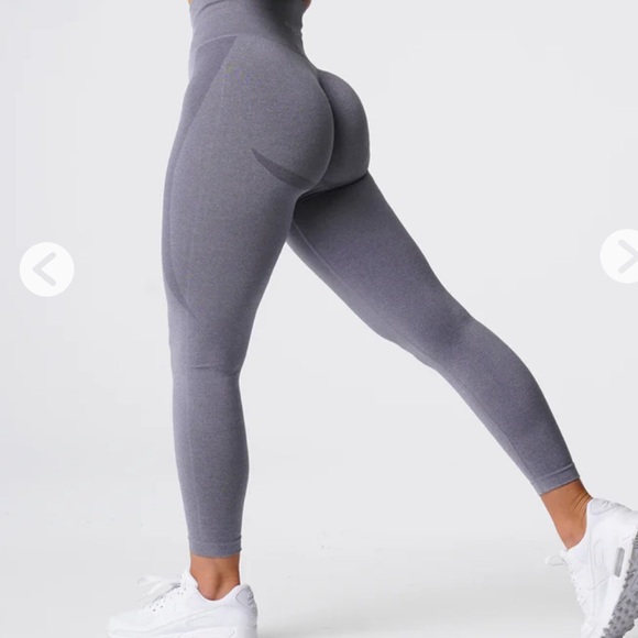 NVGTN Pants - NVGTN grey seamless contour leggings